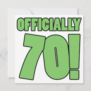 70th Birthday Humour Card
