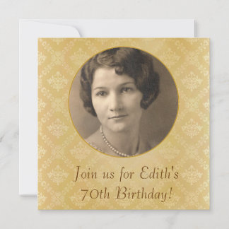 70th birthday invitation