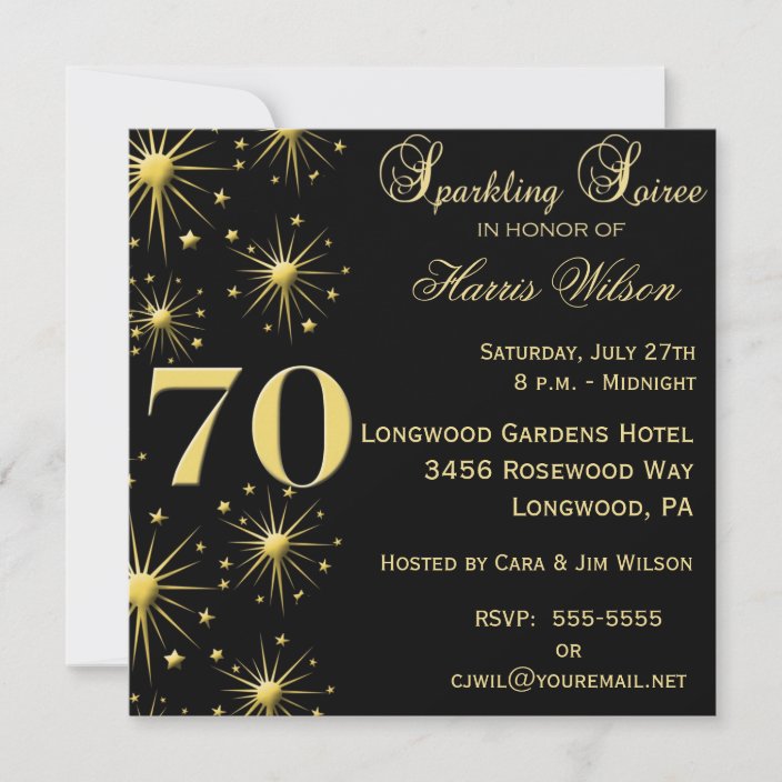 70th Birthday Invitations | Zazzle.com.au