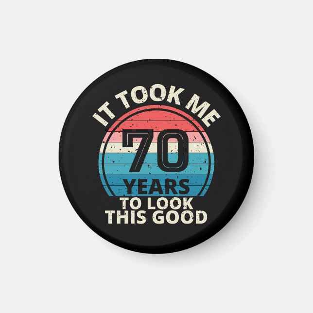 70th Birthday Magnet (Front)