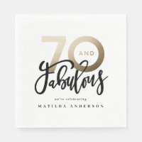 70th birthday making 70 look good gold modern