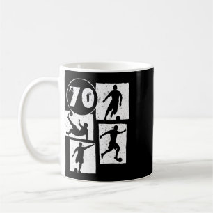 70th Birthday Man Woman Soccer Player Footll 70 Ye Coffee Mug