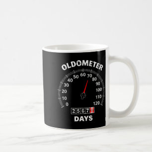 70th birthday oldometer zero to 70 years car lover coffee mug