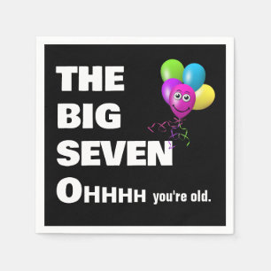 70th Birthday Party Getting Old Humour Napkin