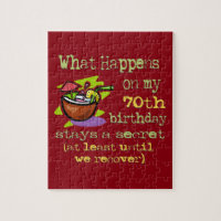 70th Birthday Party Gifts. What happens on my 70th