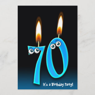 70th Birthday Party Invitation