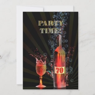 70th birthday party invitation
