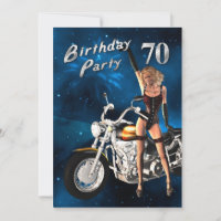 70th Birthday party Invitation