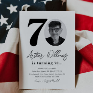 70th Birthday Party Invitation   70th Birthday