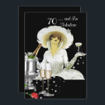 70th Birthday Party Retro Diva Art Deco Red Silver Invitation<br><div class="desc">50th 70 Birthday Party Retro Diva Art deco Red Silver White  70th,  50th,  60th,  40th,  Fabulous Black Invitation Birthday Party. Customise with your own details. Matching RSVP</div>