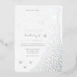 70th Birthday Party Silver Foil Heart Dress Real<br><div class="desc">70th Birthday Party Silver Foil Heart Dress Real Foil Invitation
See other invitations in our Niche and Nest Store</div>