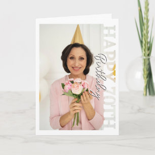 70th Birthday Photo college Card