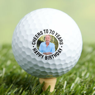 70th Birthday Photo Golf Balls