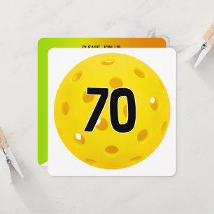 70th Birthday Pickleball Party Invitation