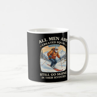 70th Birthday Skier Gift Vintage Skiing Seventies  Coffee Mug