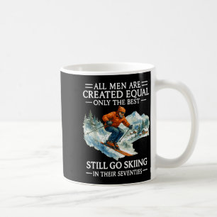 70th Birthday Skier Man 70 Years Old Skiing Lover Coffee Mug