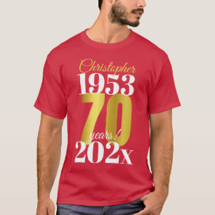 70th Birthday Special Dates T-Shirt