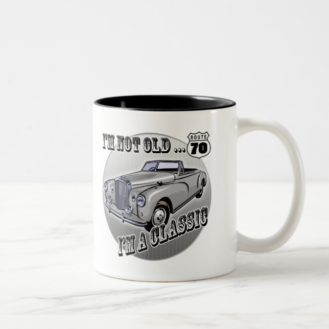 70th Birthday T-shirts and Gifts Two-Tone Coffee Mug (Right)