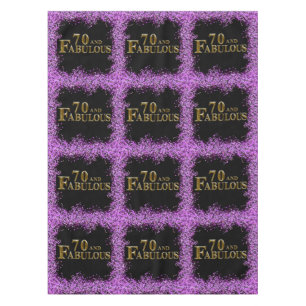 70th Birthday  Tablecloth