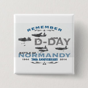 70th D-Day Air Battle of Normandy Anniversary 15 Cm Square Badge