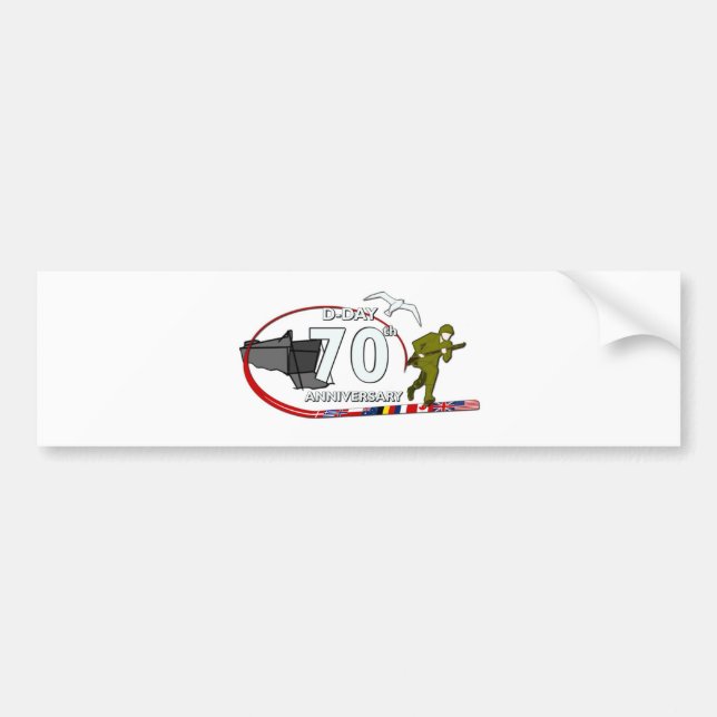 70th D-Day anniversary Bumper Sticker (Front)