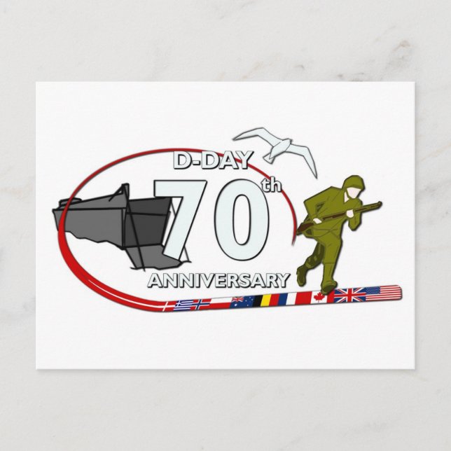 70th D-Day anniversary Postcard (Front)