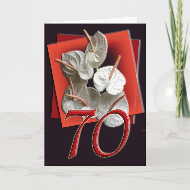 70th Happy Birthday Card (Front)