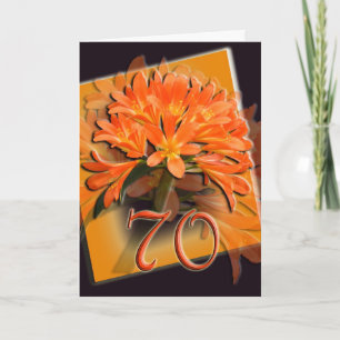 70th Happy Birthday Card