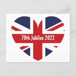 70th Jubilee 2022 England Flag Postcard
