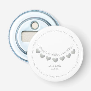 70th Platinum Wedding Anniversary gift/ favour Bottle Opener