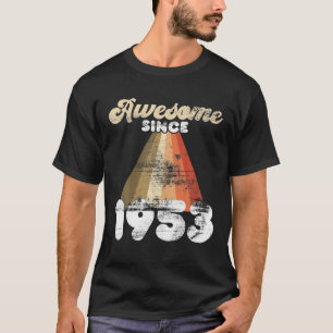 70th Retro Birthday Men Women Born In 1953 T-Shirt