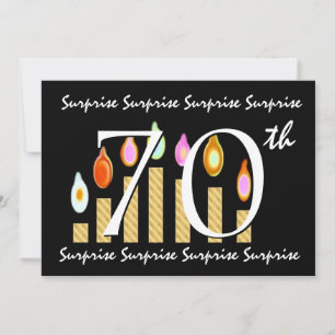 70th SURPRISE Birthday Party Invitation Template