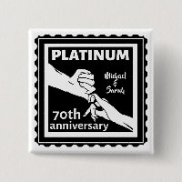 70th wedding anniversary blue platinum traditional