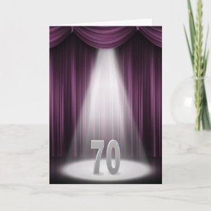 70th wedding anniversary in spotlight holiday card