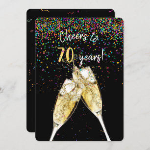 70th wedding anniversary party invitation