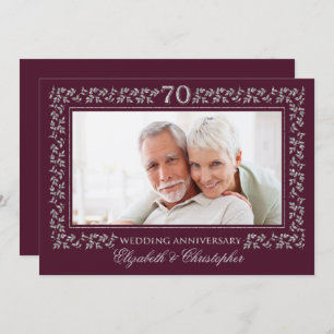 70th Wedding Anniversary Party Invitations