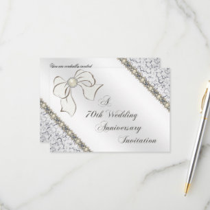 70th Wedding Anniversary RSVP Card