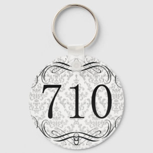 710 Area Code Key Ring