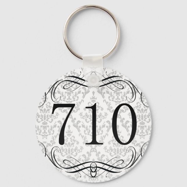 710 Area Code Key Ring (Front)