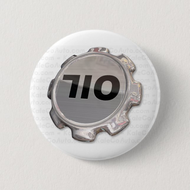710 cap keychain, incl watermark 6 cm round badge (Front)