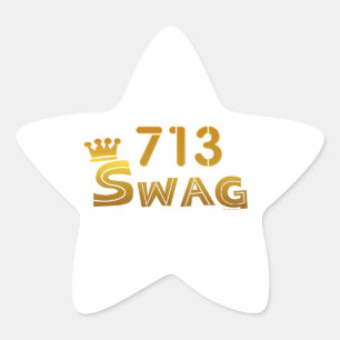 713 Texas Swag Star Sticker