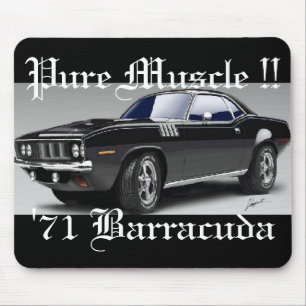 '71 Barracuda Pure Muscle !! Mousepad