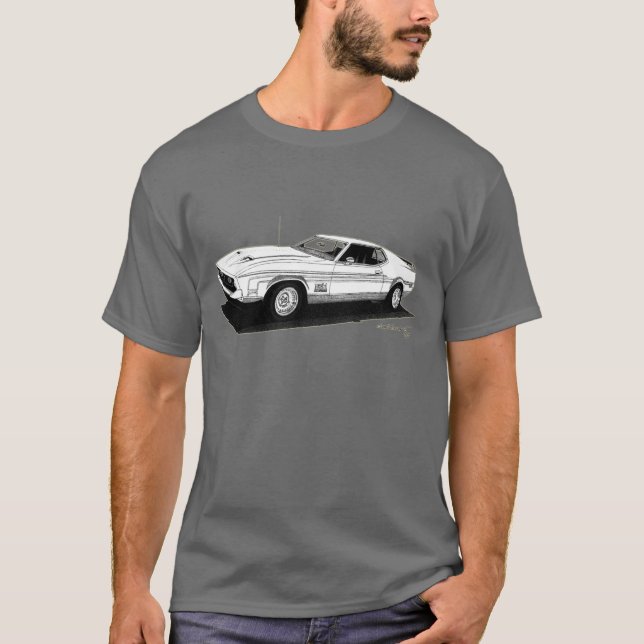 '71 Mach I Mustang Fastback T-Shirt (Front)