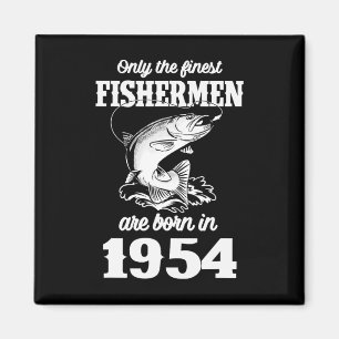 71 Year Old Fish Fisher Fisherman 1954 71st Fishin Magnet