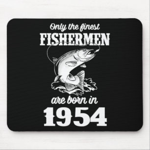 71 Year Old Fish Fisher Fisherman 1954 71st Fishin Mouse Pad