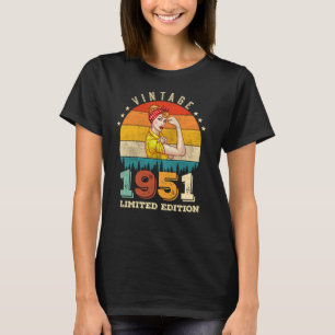 71 Year Old Women Bday 1951 Vintage 71st Birthday T-Shirt