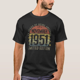 71 Years Old Vintage 71th Birthday November 1951 T-Shirt
