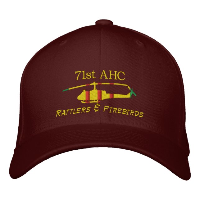 71st AHC Vietnam UH1 Embroidered Hat (Front)
