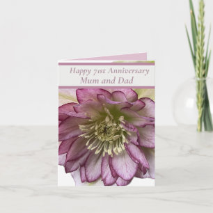 71st Anniversary Editable Card