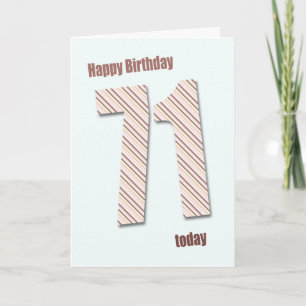 71st birthday card